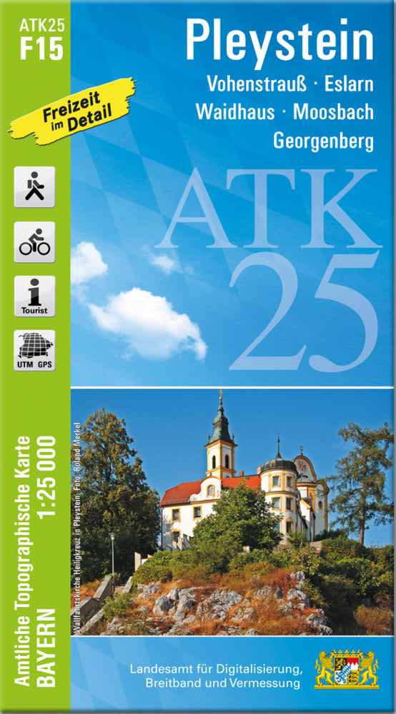 ATK25-F15 Pleystein (Amtliche Topographische Karte 1:25000) (Breitband Und Vermessung, Bayern Landesamt Für Digitalisierung)
