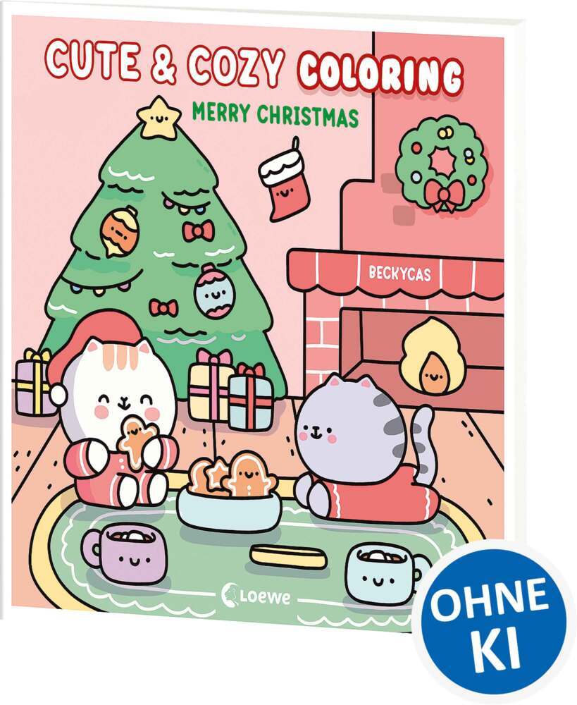 Cute & Cozy Coloring - Merry Christmas