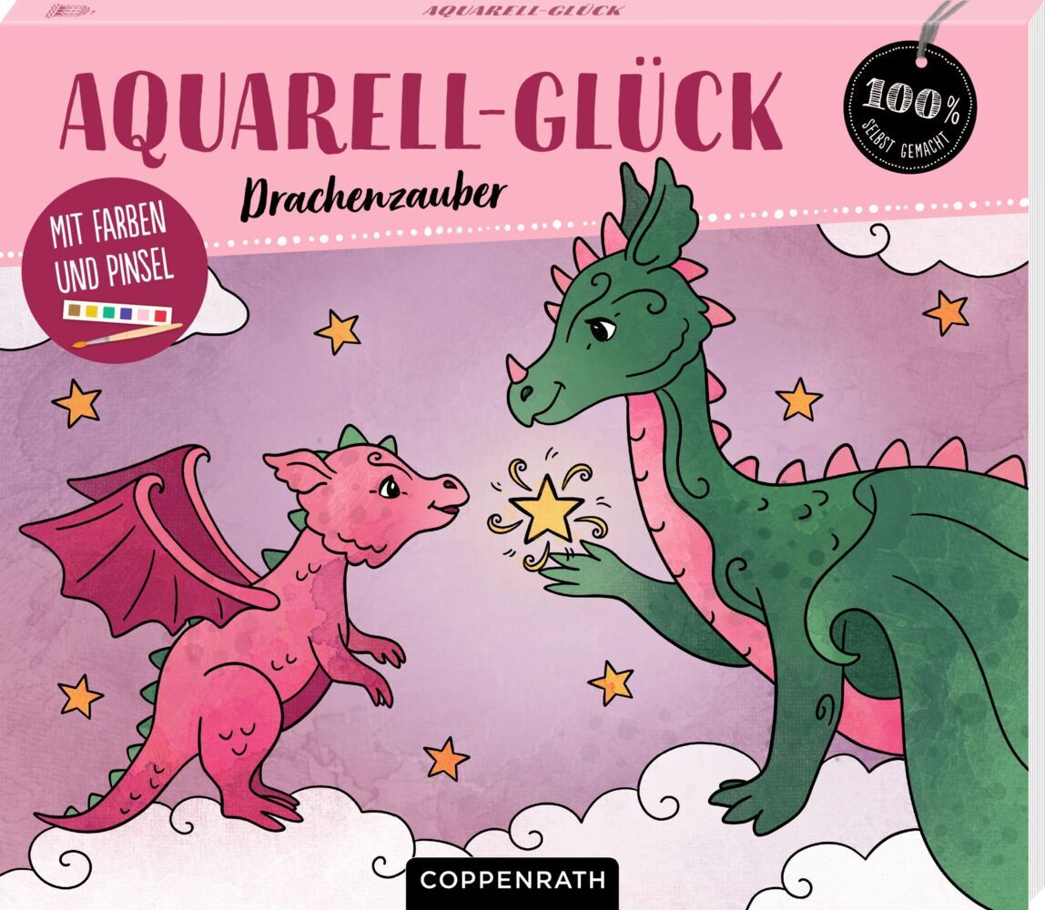 Aquarell-Glück Drachenzauber