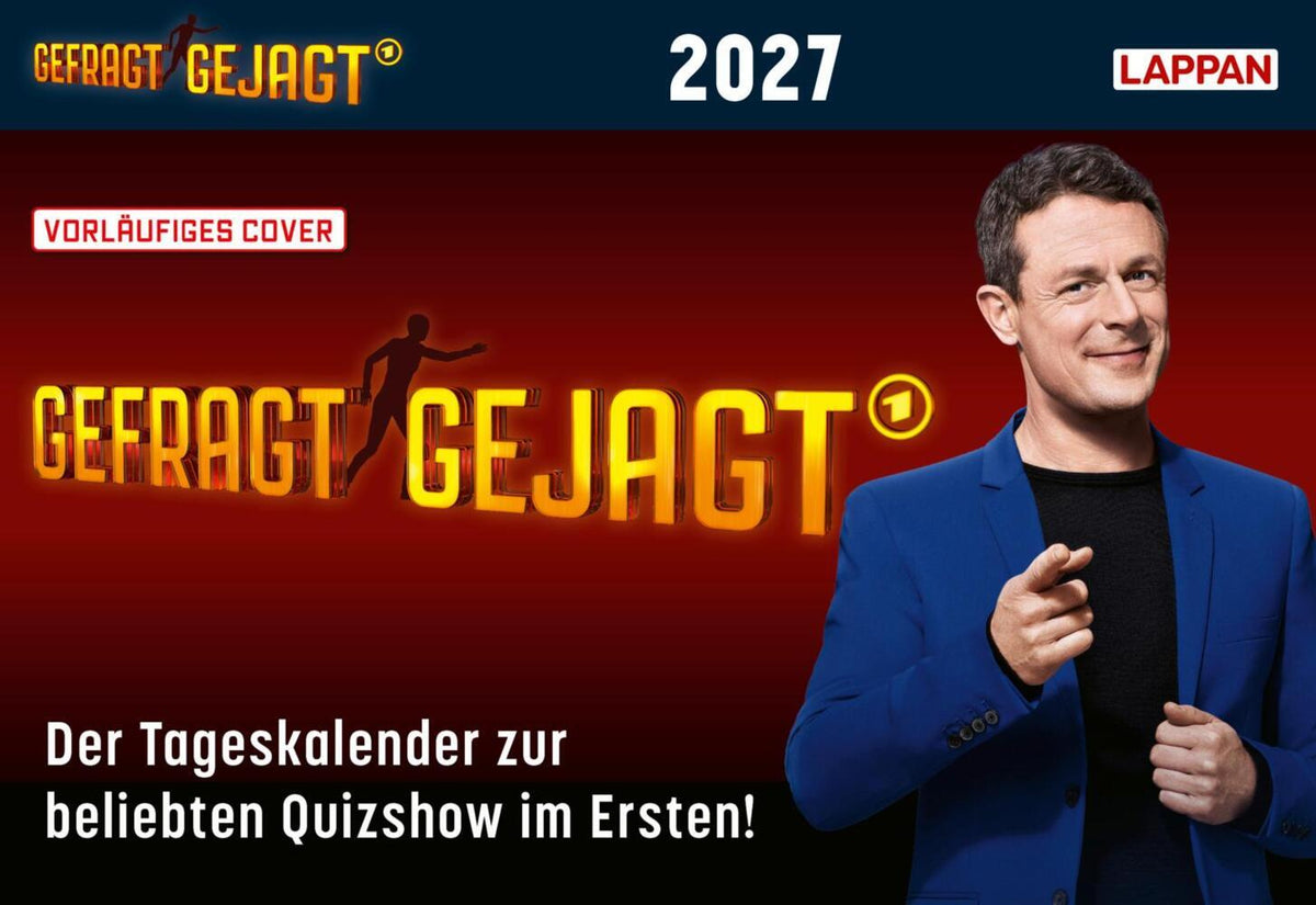 Gefragt Gejagt - Tagesabreißkalender 2027 (Lappan Verlag)