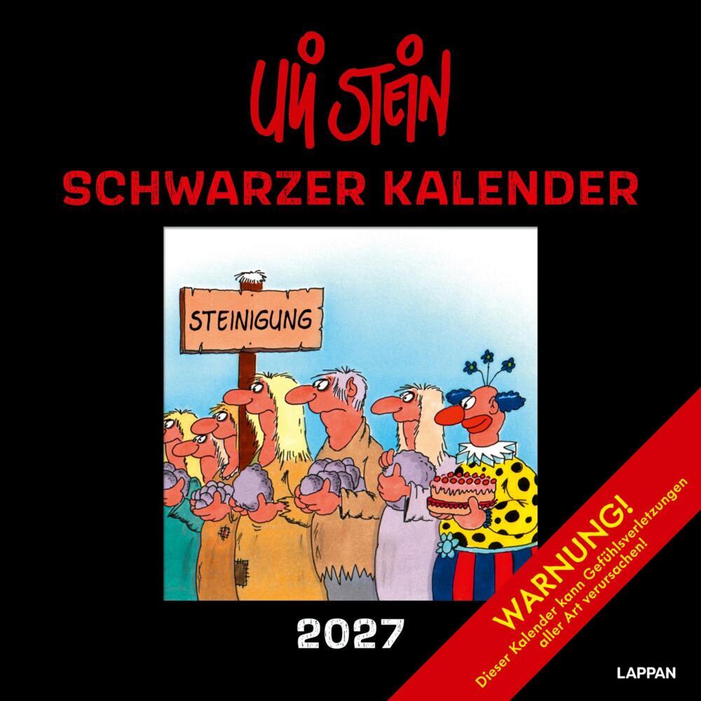 Uli Stein Schwarzer Kalender 2027: Monatskalender für die Wand (Uli Stein)