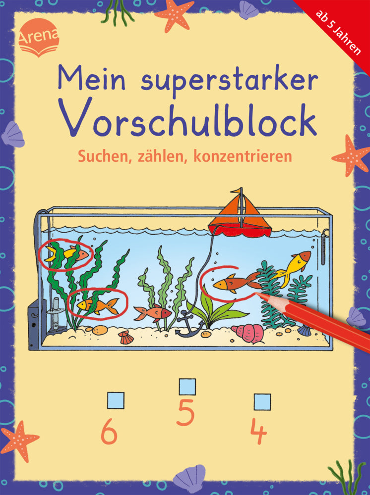 Mein superstarker Vorschulblock. Suchen, zählen, konzentrieren (Katrin Merle)