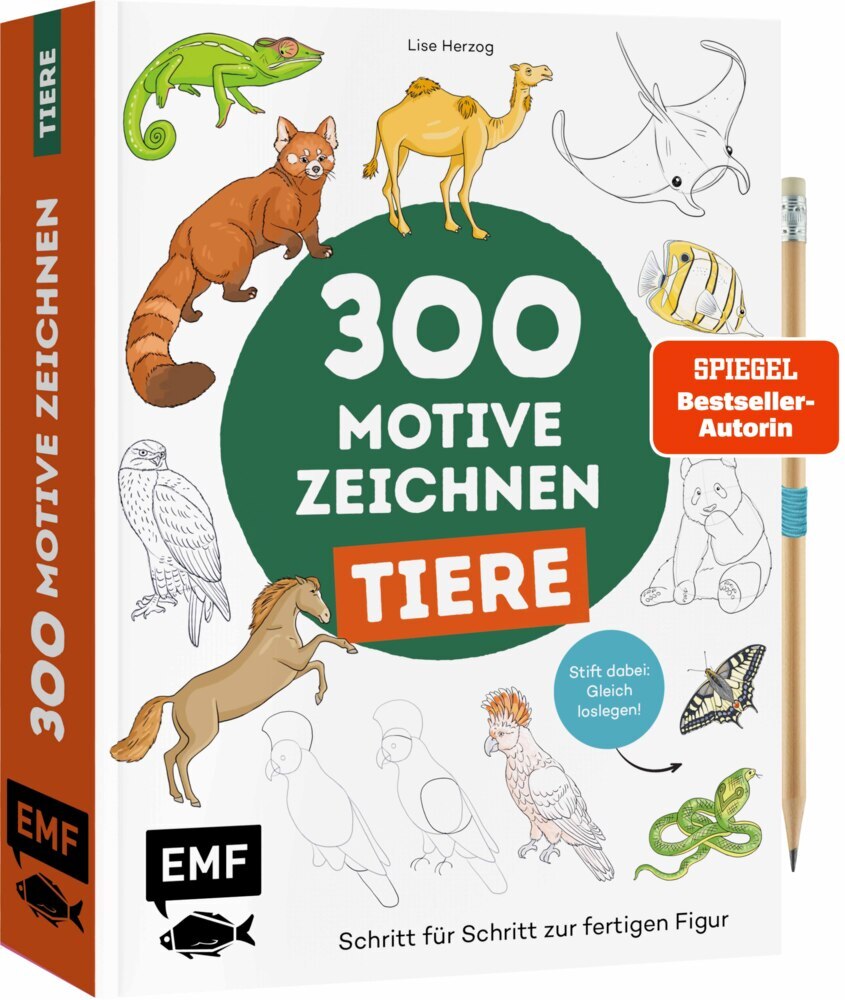 300 Motive zeichnen - Tiere (Lise Herzog)