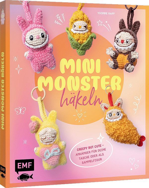 Schlüsselanhänger häkeln: Mini-Monster für Labubu-Fans (Yvonne Rapp)