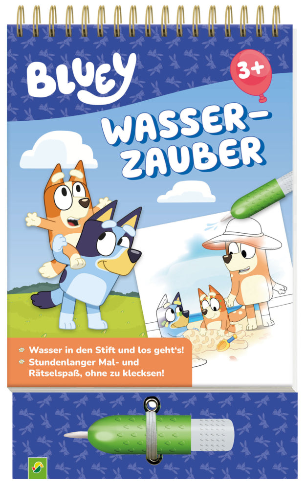 Bluey Malbuch Wasserzauber: Wassermalbuch ab 3 Jahren (Schwager & Steinlein Verlag)