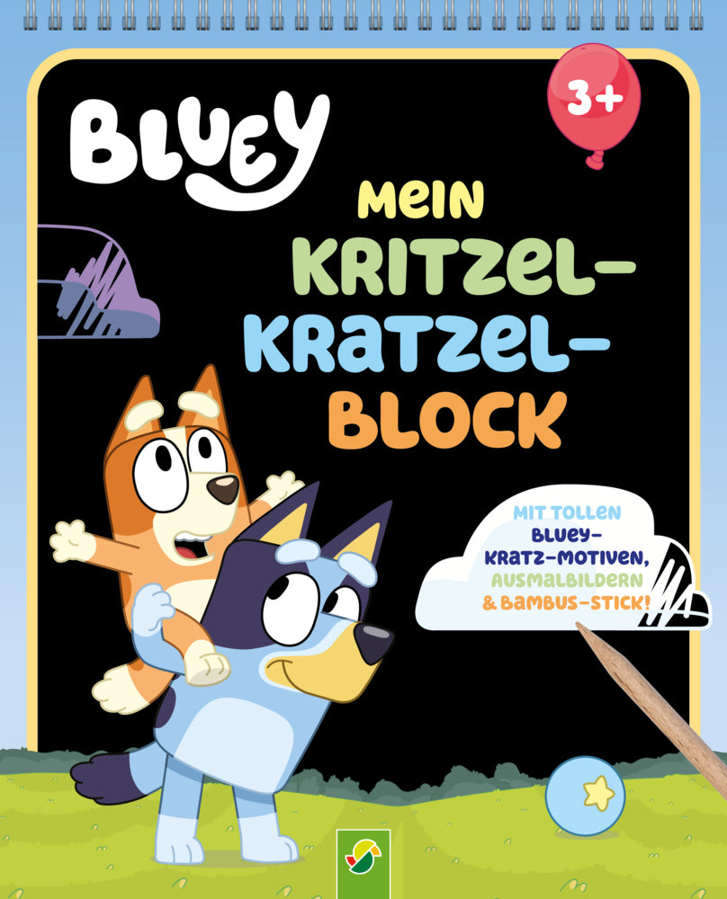 Bluey Mein Kritzel-Kratzel-Block (Schwager & Steinlein Verlag)