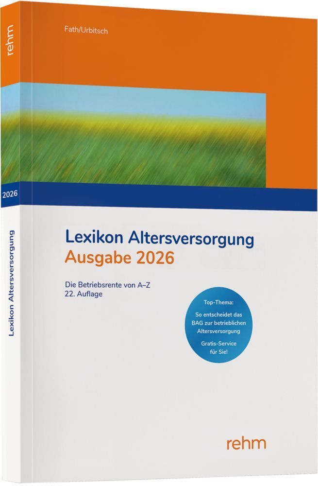Lexikon Altersversorgung 2026 (Ralf Fath)
