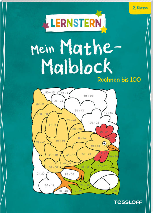LERNSTERN. Mein Mathe-Malblock. Rechnen bis 100 (Sabine Schwertführer)
