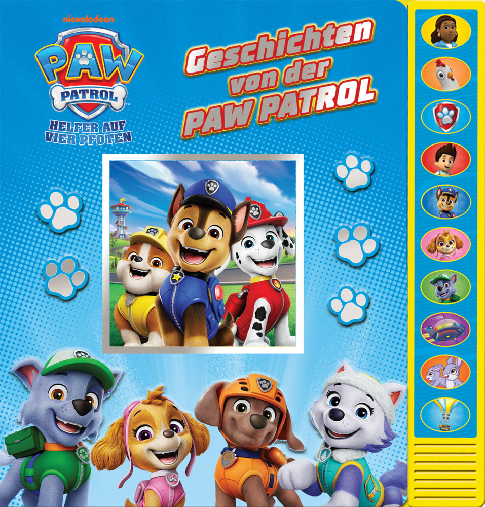 PAW Patrol - Geschichten von der PAW Patrol - Pappbilderbuch zum Vorlesen - Soundbuch mit 10 lustigen Geräuschen (Derek Harmening)