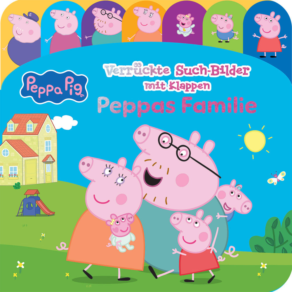 Peppa Pig - Verrückte Such-Bilder mit Klappen - Peppas Familie - Pappbilderbuch mit 20 Klappen - Wimmelbuch für Kinder ab 18 Monaten - Peppa Wutz (Phoenix International Publications Germany Gmbh)