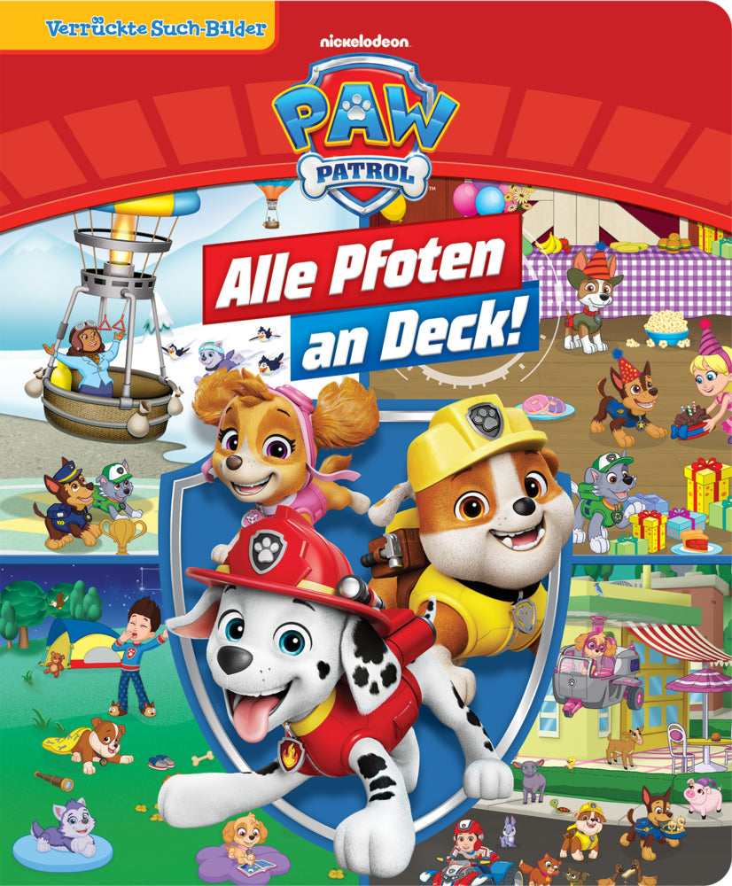 PAW Patrol - Alle Pfoten an Deck! - Verrückte Such-Bilder, groß - Wimmelbuch - Pappbilderbuch mit wattiertem Umschlag (Phoenix International Publications Germany Gmbh)