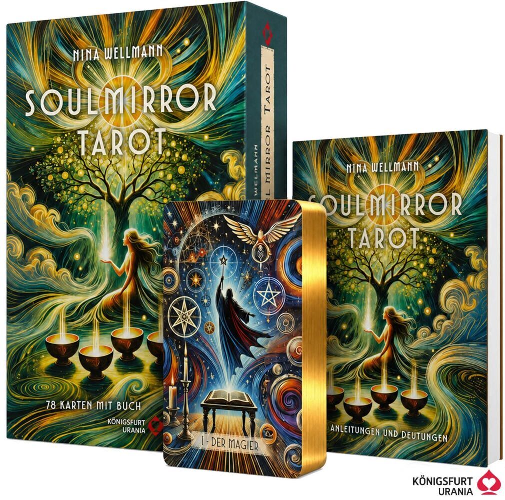 Soulmirror Tarot - 78 Karten mit Buch - (Soul Path, sensitive Tarotkarten), m. 1 Beilage (Nina Wellmann)