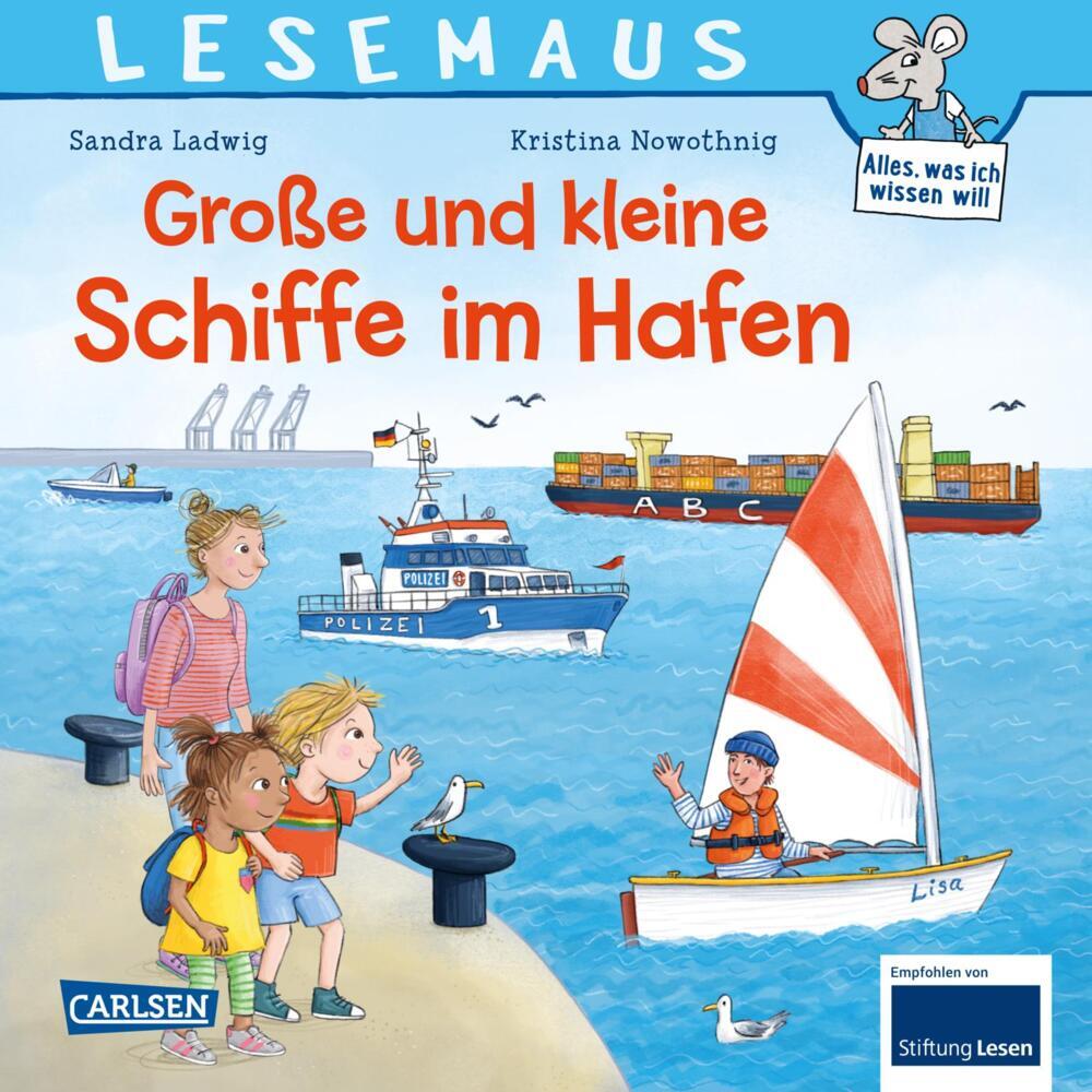 LESEMAUS 75: Große und kleine Schiffe im Hafen (Sandra Ladwig)