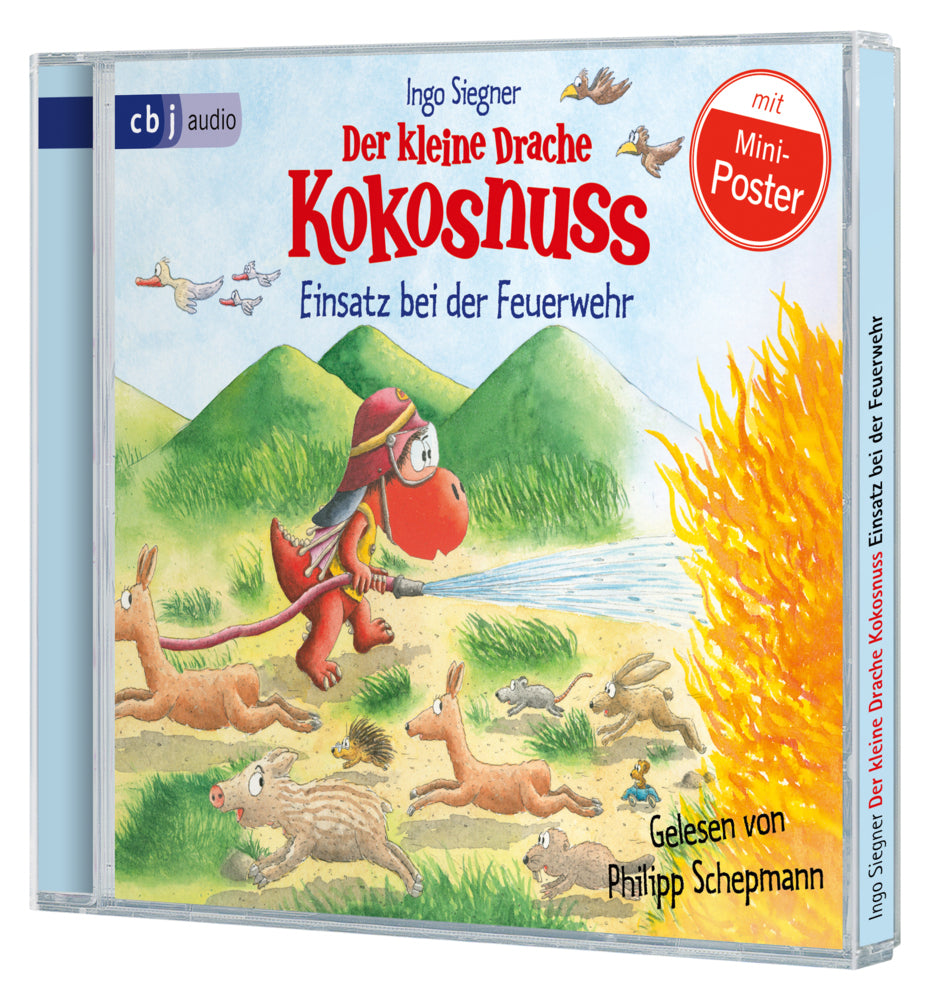Der kleine Drache Kokosnuss - Einsatz bei der Feuerwehr, 1 Audio-CD (Ingo Siegner)