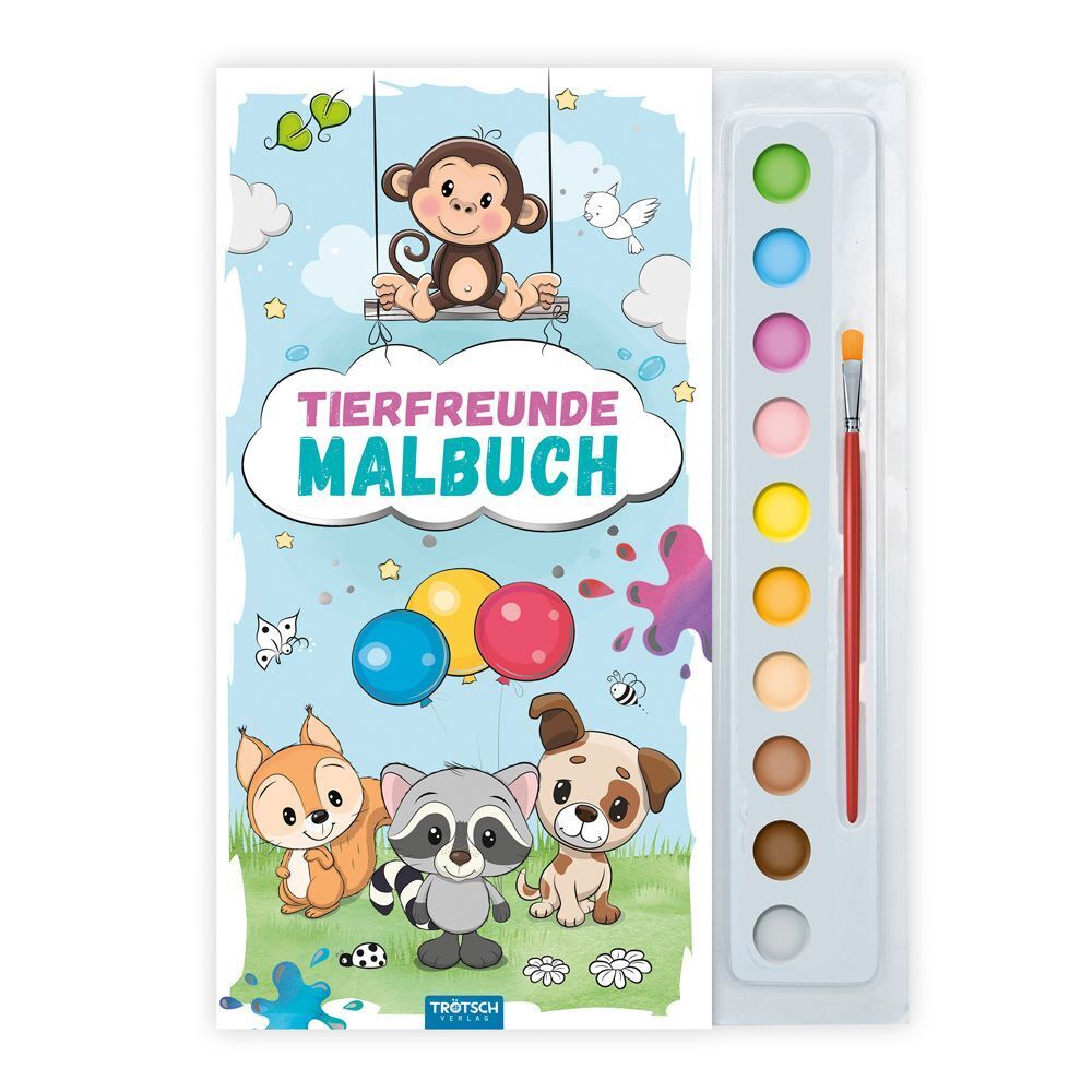 TRÖTSCH - Malbuch mit Tuschkasten Tierfreunde (Trötsch Verlag Gmbh & Co.Kg)