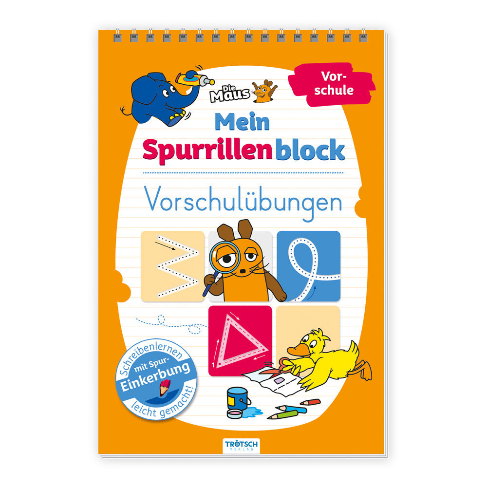 TRÖTSCH - Die Maus Mein Spurrillenblock Vorschulübungen Übungsbuch (Trötsch Verlag Gmbh & Co.Kg)