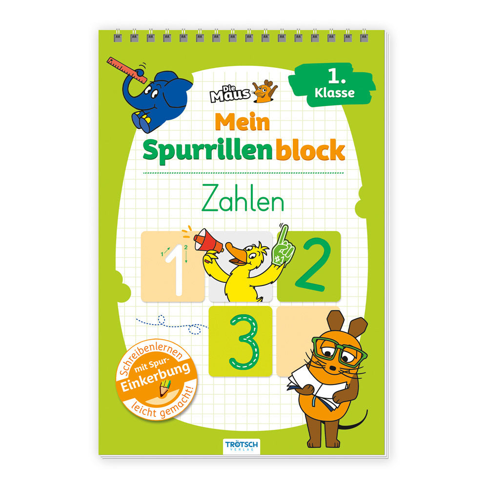 TRÖTSCH - Die Maus Mein Spurrillenblock Zahlen Übungsbuch (Trötsch Verlag Gmbh & Co.Kg)