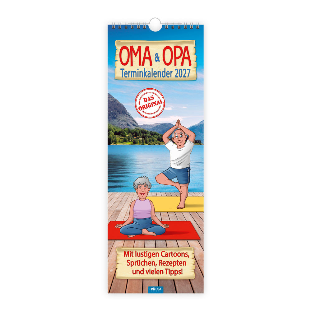 TRÖTSCH - Maxi-Streifenkalender Oma und Opa Terminkalender 2027 (Trötsch Verlag Gmbh & Co.Kg)