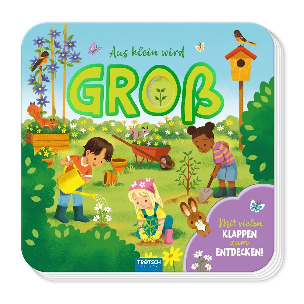 TRÖTSCH - Pappenbuch mit Klappen Mein erstes Klappenbuch Aus klein wird groß (Trötsch Verlag Gmbh & Co.Kg)