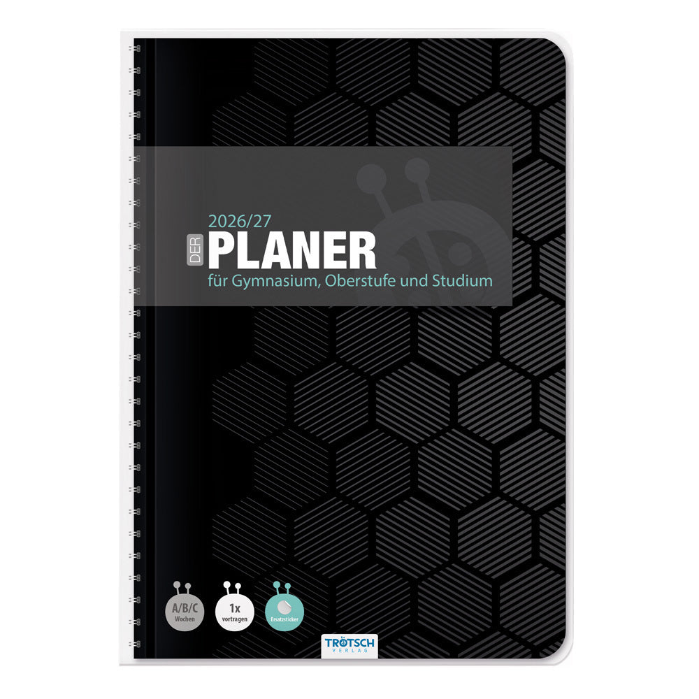 TRÖTSCH - Gymnasialplaner Dark 26/27 (Trötsch Verlag Gmbh & Co.Kg)