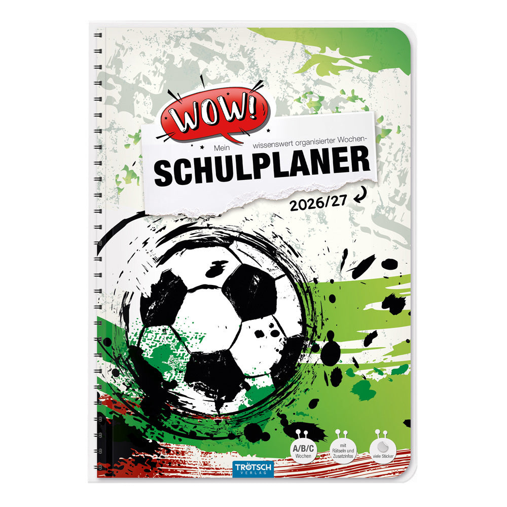 TRÖTSCH - Schulplaner WOW Fußball 26/27 (Trötsch Verlag Gmbh & Co.Kg)