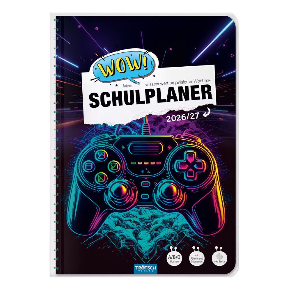 TRÖTSCH - Schulplaner WOW Gaming 26/27 (Trötsch Verlag Gmbh & Co.Kg)