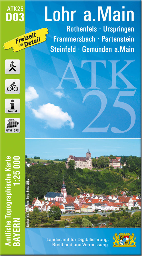 ATK25-D03 Lohr a.Main (Amtliche Topographische Karte 1:25000) (Breitband Und Vermessung, Bayern Landesamt Für Digitalisierung)