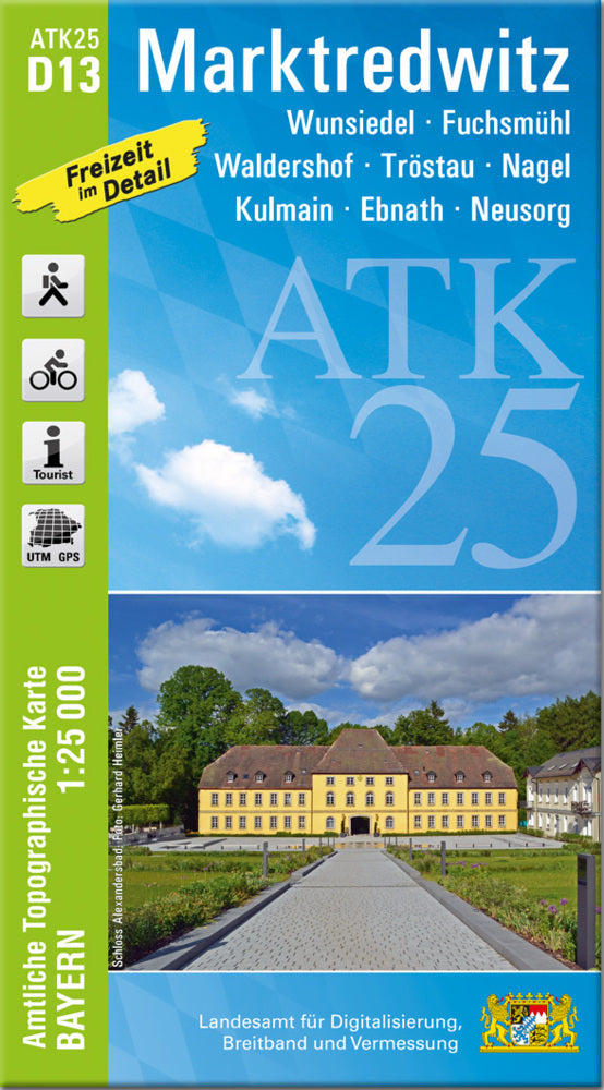 ATK25-D13 Marktredwitz (Amtliche Topographische Karte 1:25000) (Breitband Und Vermessung, Bayern Landesamt Für Digitalisierung)