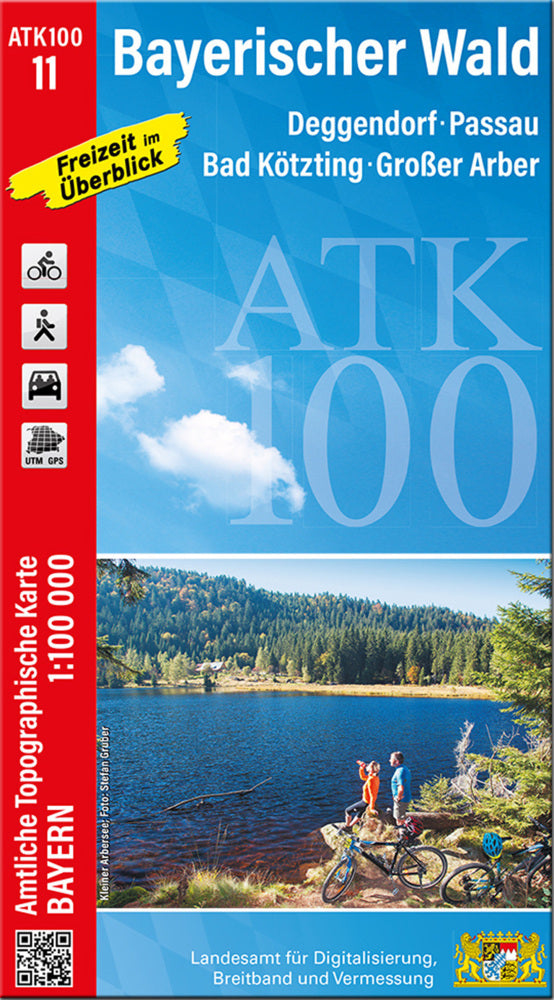 ATK100-11 Bayerischer Wald (Amtliche Topographische Karte 1:100000) (Breitband Und Vermessung, Bayern Landesamt Für Digitalisierung)