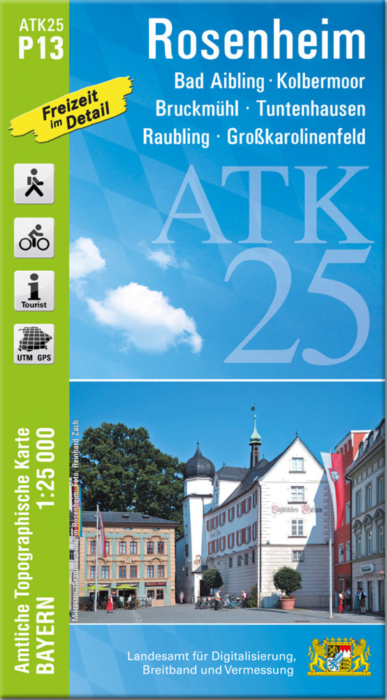 ATK25-P13 Rosenheim (Amtliche Topographische Karte 1:25000) (Breitband Und Vermessung, Bayern Landesamt Für Digitalisierung)