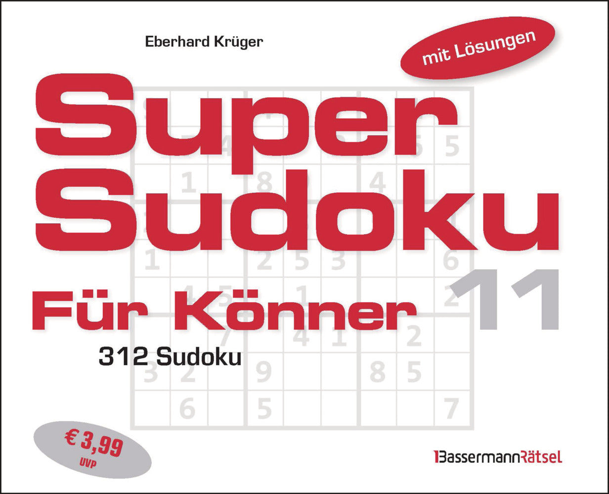 Supersudoku für Könner 11 (Eberhard Krüger)
