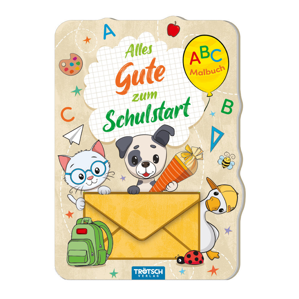 TRÖTSCH - ABC-Malbuch mit Mini-Umschlag Zum Schulstart Tierfreunde (Trötsch - Verlag Gmbh & Co.Kg)