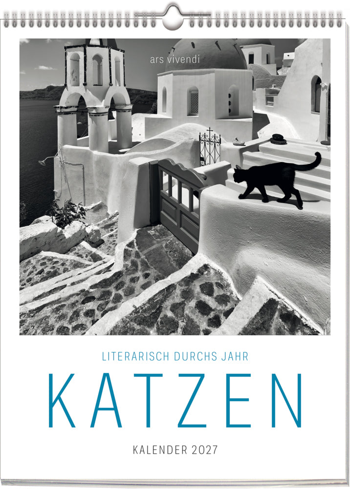 Literarisch durchs Jahr - Katzen 2027 (Ars Vivendi Verlag)