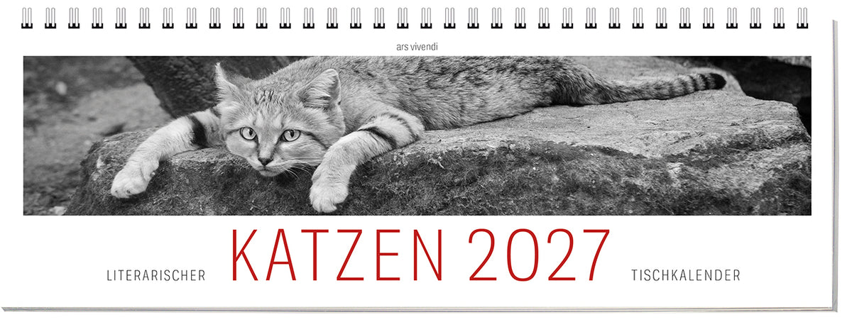 Tischkalender Katzen 2027 (Ars Vivendi Verlag)