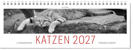 Tischkalender Katzen 2027 (Ars Vivendi Verlag)