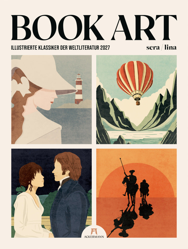 Book Art Plakate-Kalender 2027 | Illustrierte Klassiker der Weltliteratur (Sera/Lina)