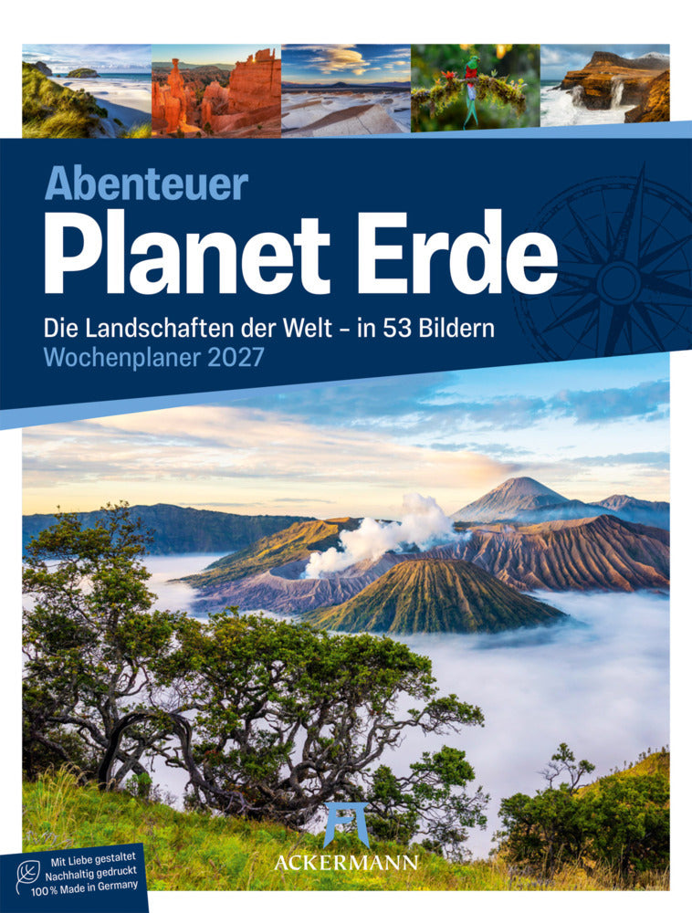 Planet Erde Wochenplaner Kalender 2027 | Landschaften der Welt (Ackermann Kunstverlag Gmbh)