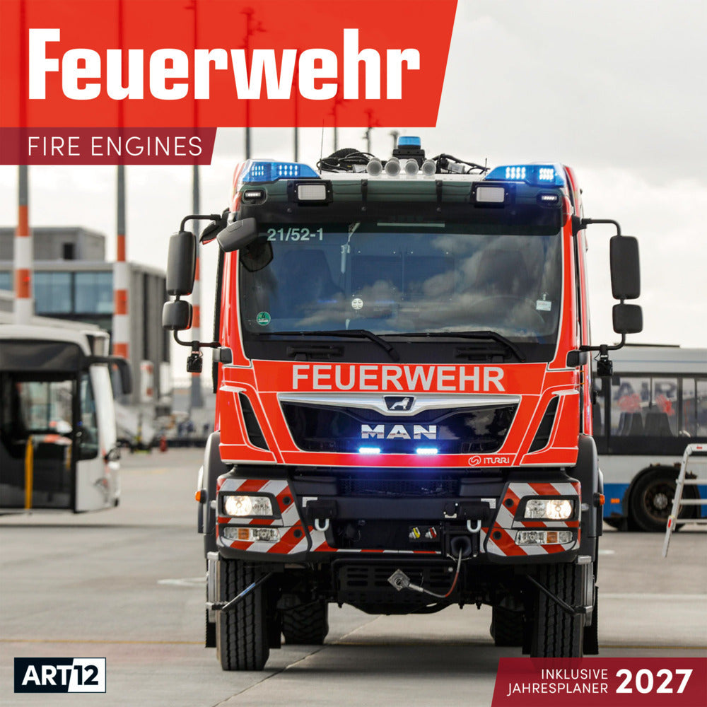 Feuerwehr Kalender 2027 - 30x30 - Art12 (Ackermann Kunstverlag Gmbh)