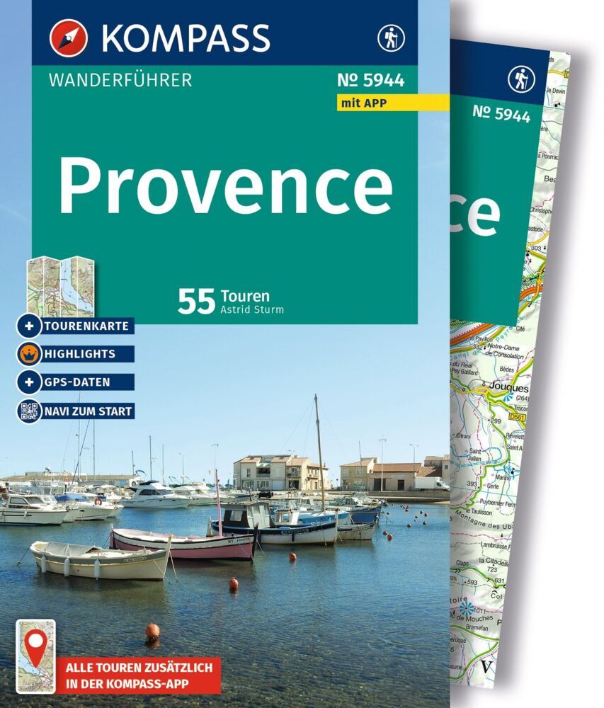 KOMPASS Wanderführer Provence, 55 Touren mit Extra-Tourenkarte (Astrid Sturm)