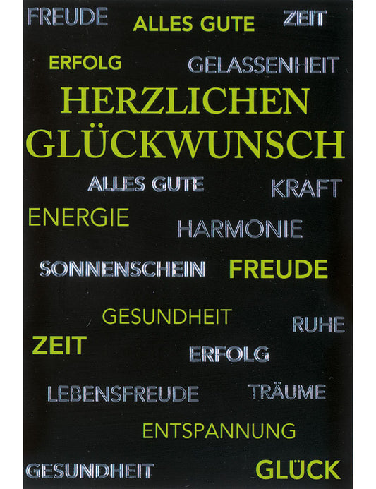 Doppelkarte Allgemein / Herzlichen Glückwunsch