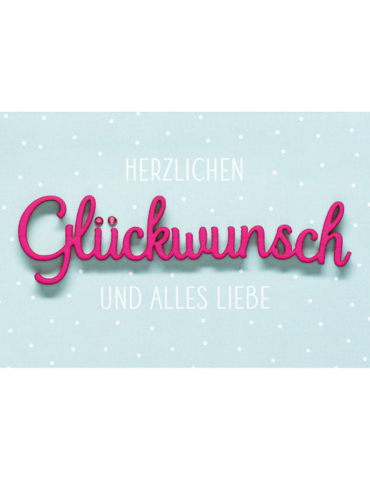 Doppelkarte Lettering