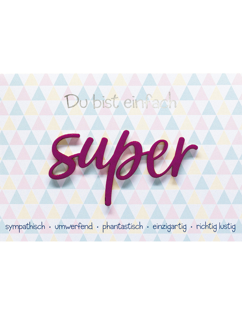 Doppelkarte Lettering