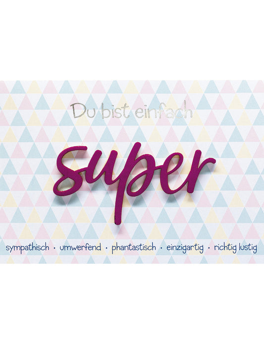 Doppelkarte Lettering