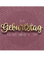 Doppelkarte Lettering