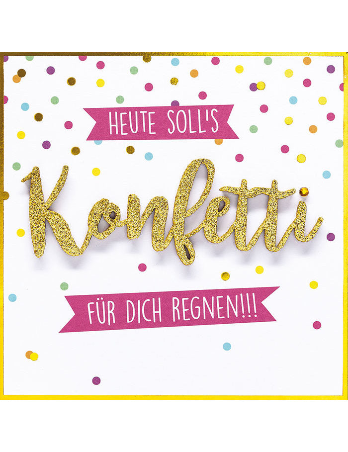 Doppelkarte Lettering
