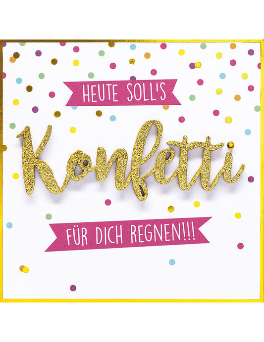 Doppelkarte Lettering