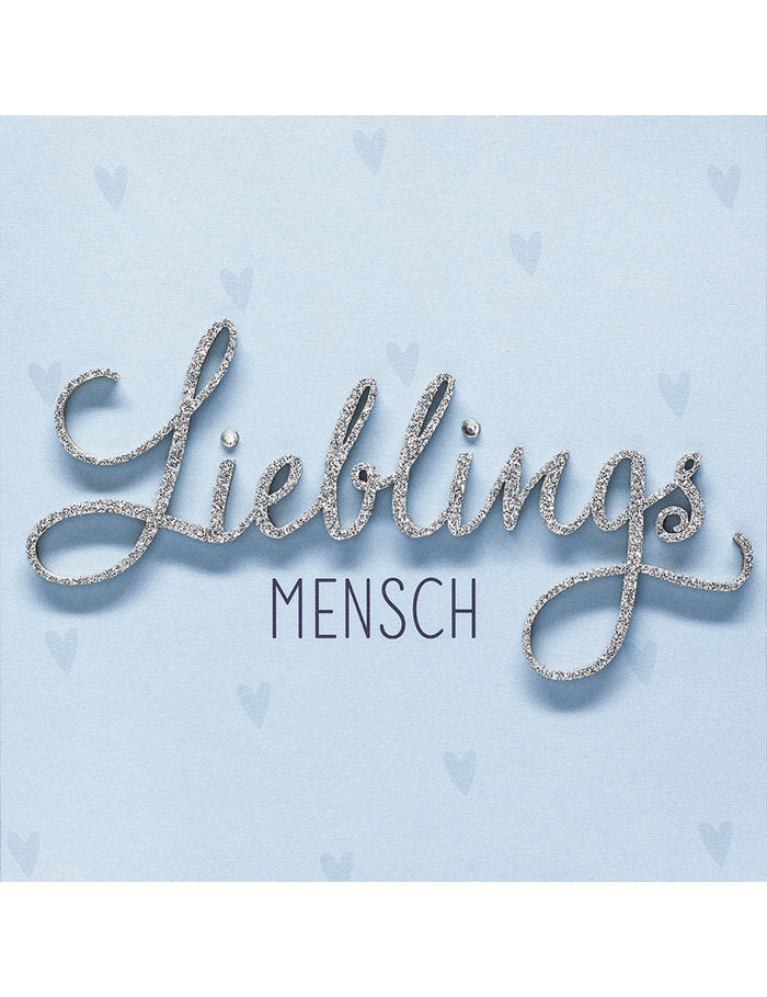 Doppelkarte Lettering