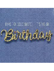 Doppelkarte / Birthday Lettering