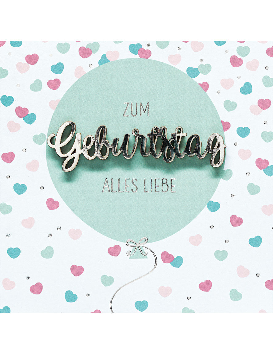 DK Geburtstag Lettering Uk Greet quad