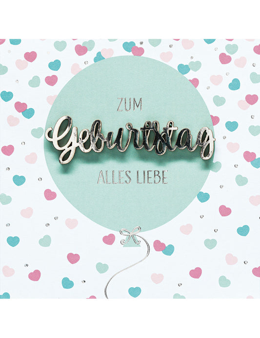 DK Geburtstag Lettering Uk Greet quad